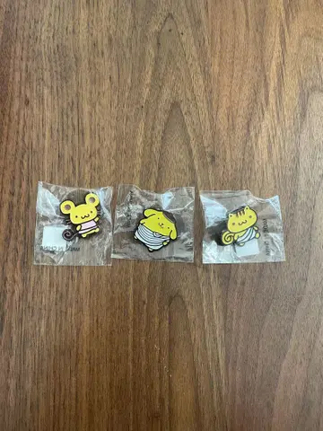 미개봉품 폼폼푸딩 핀즈 핀 배지 스콘 베이글