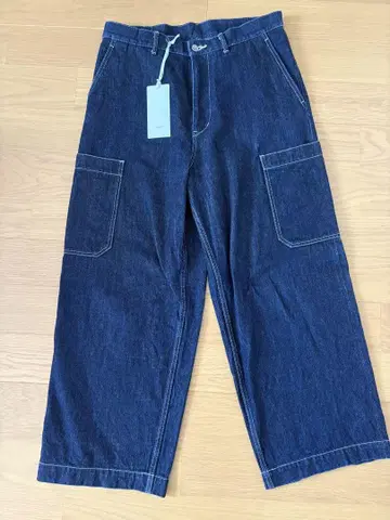 Selvage Denim Cargo Pants 리지드 블루