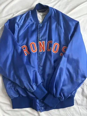 [ 구제 의류 선착순 ] BRONCOS 바시티 자켓 파랑