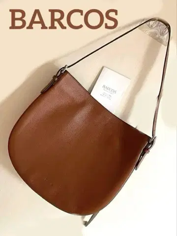BARCOS 슈링크 가죽 숄더백 카멜