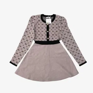 새상품 evelyn 미니 원피스 모노그램 니트 OP 2499