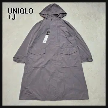 [택 포함 새상품] UNIQLO+J 오버 사이즈 후디드 롱 코트 L