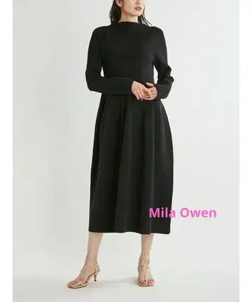 Mila Owen 하찌 구축 볼륨 니트 원피스