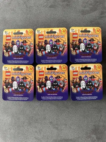 미개봉 LEGO 스파이더맨 미니 피규어 6개 세트