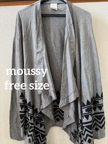moussy 마우지 새상품급 노르딕 무늬 가디건 겉옷