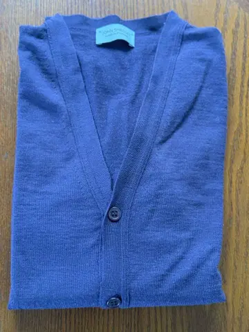JOHN SMEDLEY 존스메들리 퍼플 V넥 가디건 L