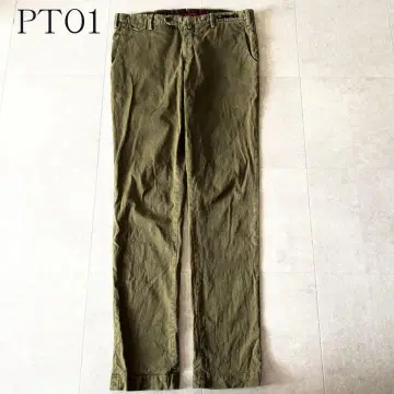 PT01 피티세라우노 슬림 스트레치 치노 팬츠 올리브 50 XL