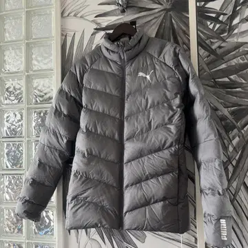 PUMA 그레이 다운 자켓 M 경량 새상품급