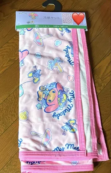 새상품 산리오 마이멜로디 냉감 케트 하프 사이즈 일광화상