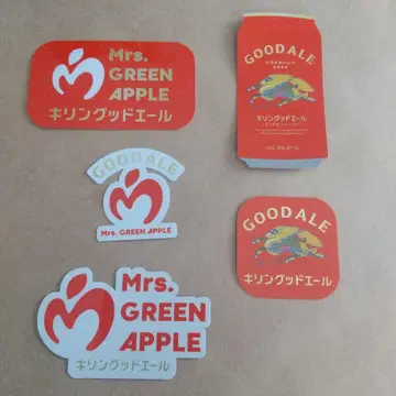 Mrs. GREEN APPLE 기린 굿에일 스티커 5종