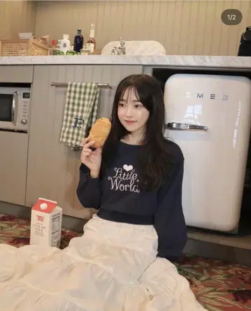 My little world 푸니상 레트로 하트 패치