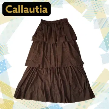 택 포함 새상품 callautia 플레어 롱 스커트 L 사이즈