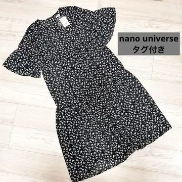 [택 포함 새상품] nano universe 나노 유니버스 원피스 블랙