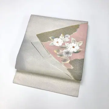 나고야 오비 꽃무늬 상량 자수 금구마 자수 KO-1676