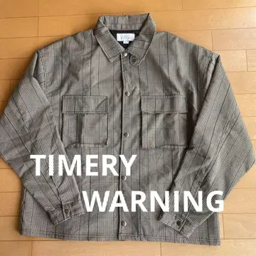 TIMELY WARNING 체크 무늬 자켓 L 사이즈