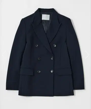 moussy 더블 브레스티드 피크드 자켓