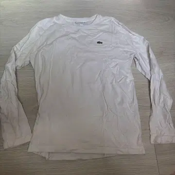 LACOSTE 슬림핏 긴팔 T셔츠 US XS 화이트