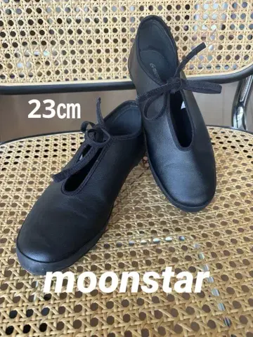 23cm 문스타 블랙 리본 포함 플랫슈즈