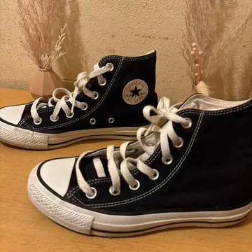 CONVERSE ALL STAR 블랙 하이컷 스니커즈 23cm