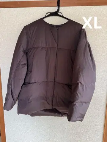 미사용 새상품 UNIQLO C 라이트 다운 자켓 다크 브라운 XL