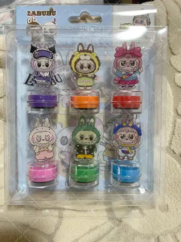 labubu 러브러브 스탬프 6개 세트