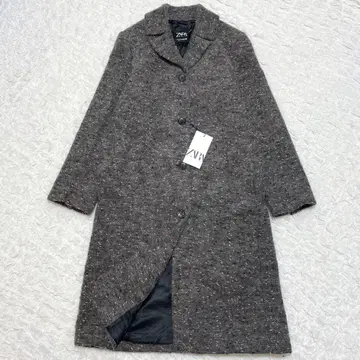미사용 ZARA ZW 컬렉션 부클레 만테코 울 코트 M