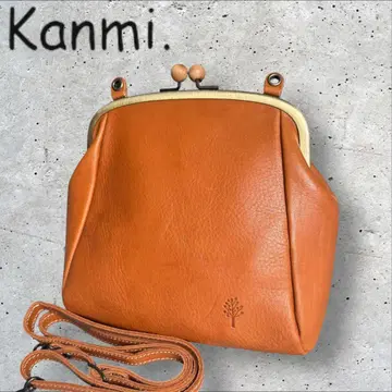 최종 가격! KANMI. 칸미 가마구치 가죽 숄더백 크로스바디