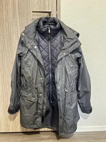 폴로 퀼팅 자켓과 후드티 세트