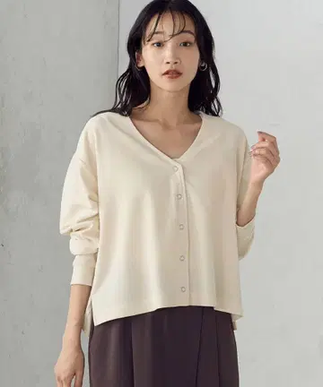 [ 새상품 ] COMME CA ISM 스냅 버튼 가디건