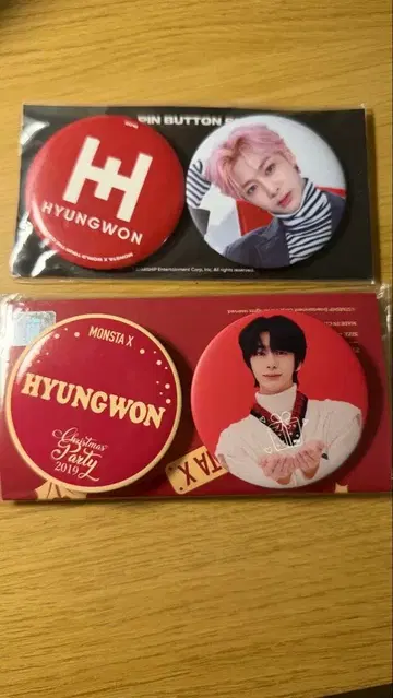 MONSTA X 모네크 현원 캔뱃지 2세트