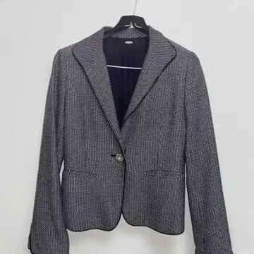 싱글 버튼 자켓 M 네이비와 화이트