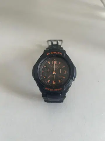 G-SHOCK 쿼츠 손목시계 블랙/오렌지