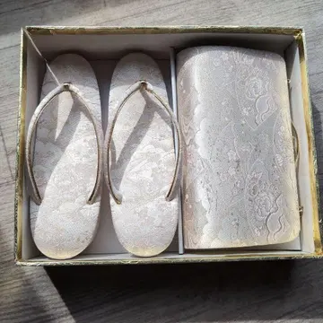 일본 의류용 백과 조리 세트 옅은 핑크색 꽃무늬