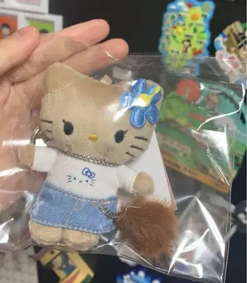 새상품 미개봉 로리즈팜 헬로키티 토이 키링 갸루 블루