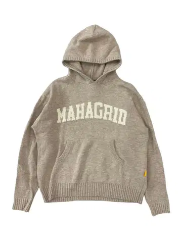 MAHAGRID 후드 니트 스웨터 후드티 베이지