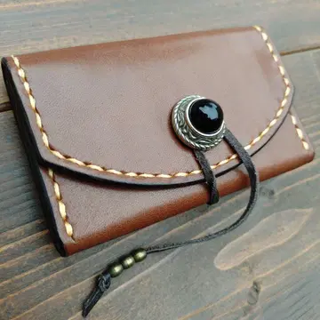 도치기 가죽 가죽 코인 케이스 네이티브 사양 [ 핸드메이드 제품 ]