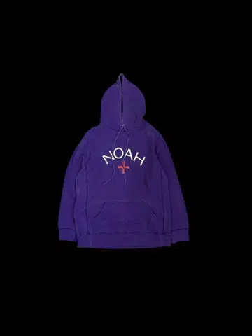 NOAH 퍼플 후드 부착 후드티