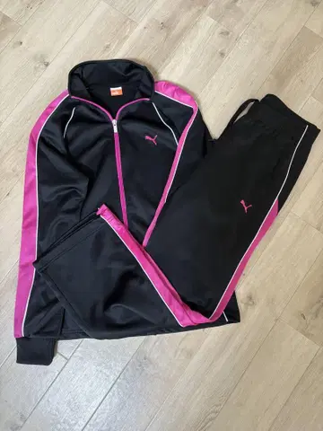 푸마 저지 핑크 x 블랙 S 사이즈