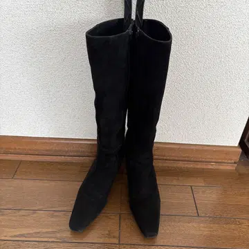 스웨이드 롱 부츠