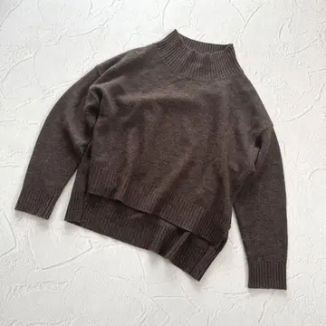 미즈이로 인드 mizuiroind 하이넥 울 니트 풀오버
