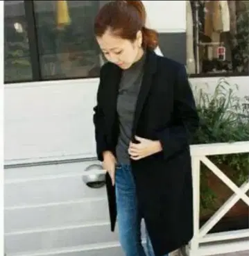 플라주 plage 체스터 코트 블랙