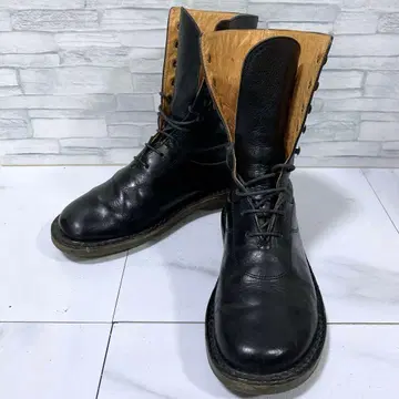 trippen 트리픈 레이스업 부츠 36 천연 가죽 주름 가죽 블랙