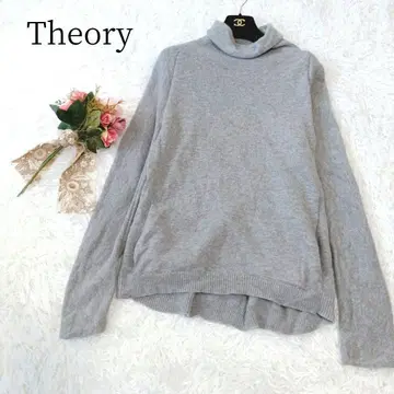 [ Theory/띠어리 ] 하이넥 스웨터 무지 내추럴 터틀넥