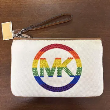 Michael Kors 레인보우 MK 클러치백 미사용 새상품