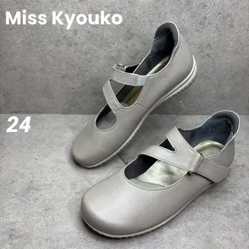 컨디션 최상! 미스 쿄코 miss Kyouko 갑 스트랩 펌프스 가죽