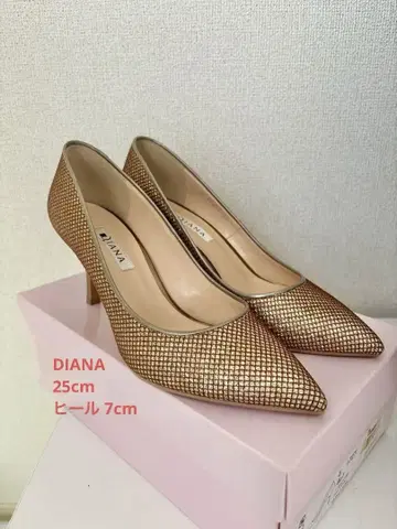 DIANA 펌프스 골드 25cm 힐 7cm