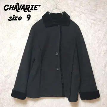 CHAVARIE 코트 자켓 보아 안감 스웨이드 느낌 9호