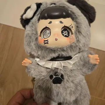 Kasa [몽경] 그레이 봉제 인형 강아지