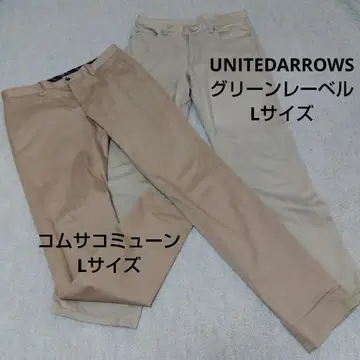 UNITED ARROWS & 꼼 사 커뮨 남성용 팬츠 2장 세트 L