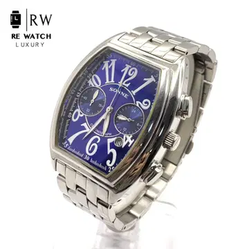 7-3904 SONNE 3ATM 크로노그래프 손목시계 블루